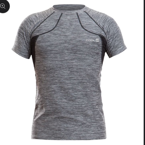 COOLR Other - NWT Heat Out Cool'R Men’s Black and Gray Short Sleeve Performance Athletic Shirt
